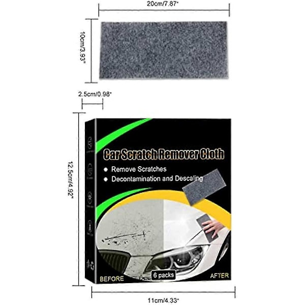 Nano Sparkle Klud, Nano Magisk Klud til Reparation af Ridser i Billak, Bil Ridse Reparationsklud, Reparer Nemt Lakridser