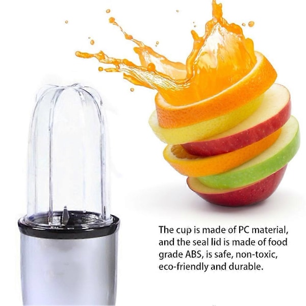 Erstatningskopper til Magic Bullet 250W – Smoothie Blender Beholdere BPA-fri & Tåler Opvaskemaskine
