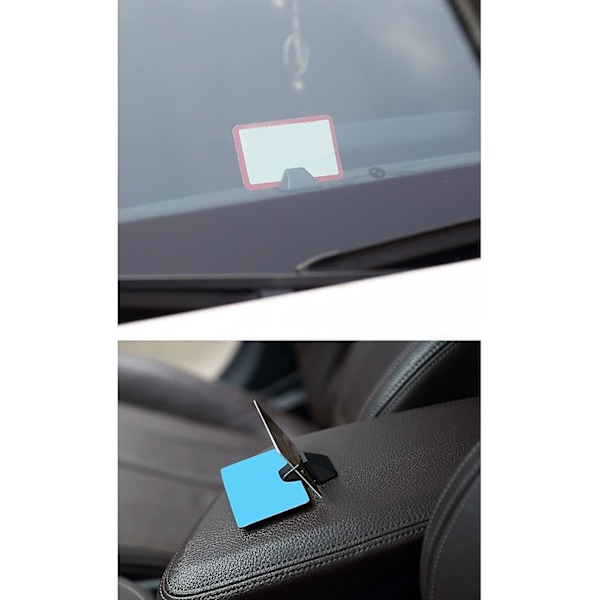 6 stk. Multifunktionel Kort Billet Holder Auto Bil ID Klips Instrumentbræt Dør Selvklæbende Klips Sort Bil Styling Bil Organisering