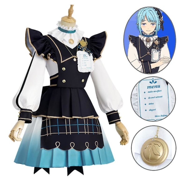 Ensemble Stars Anime Game Branco Alla roller Cosplay Julkostymer Halloween Party Kostymer