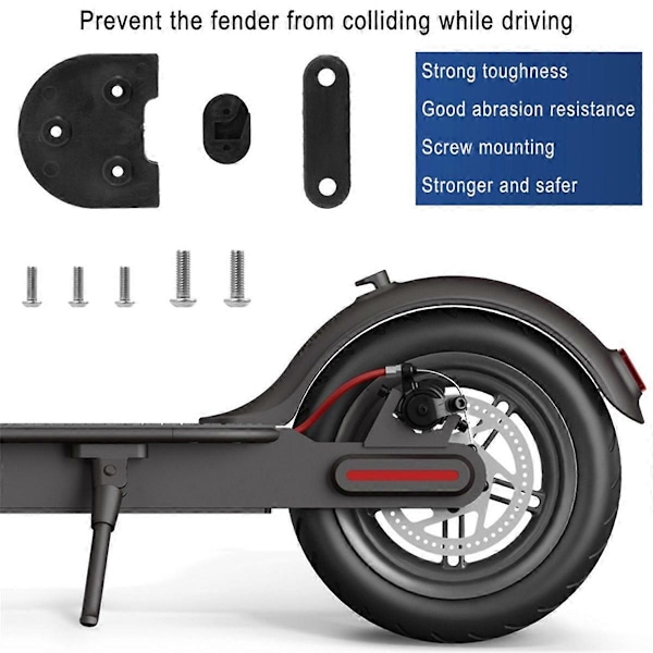 Modifierad 10-tums Förhöjd för Elektrisk Scooter Bakre Set Pro 1S Bakljus Främre Tillbehör