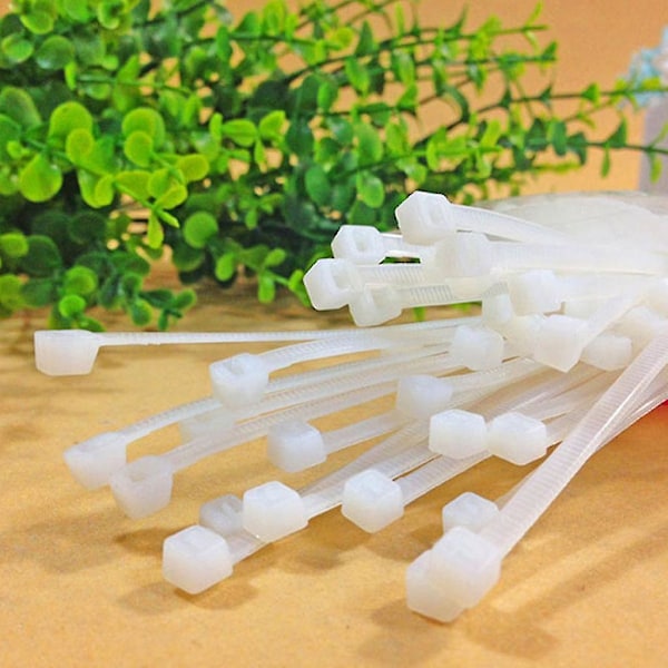 Kabelbindere UV-bestandige Nylon Resistente Wrap Lynlåsbånd Pakke Sort 101 Stk. Q