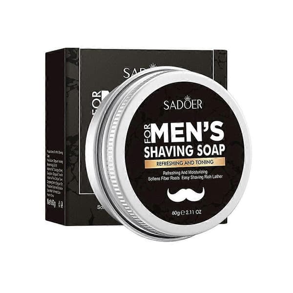 Barbersæbe til mænd 60g - Skægblødgørende forberedende creme
