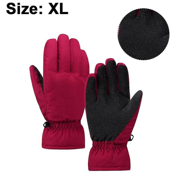 Vindtette Varme Hansker Herre Vinter Fleece Utendørs Sykling Elektrisk Motorsykkel S-xl Red S