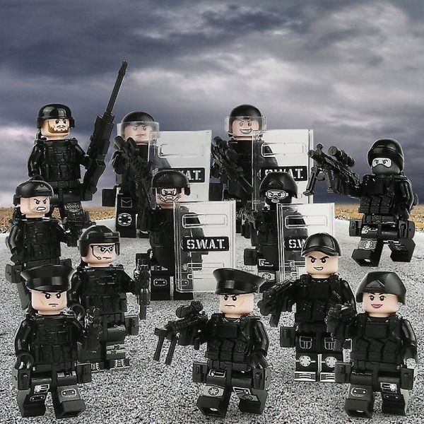 12 st/set Navy Seals Militära Minifigurer Byggklossar