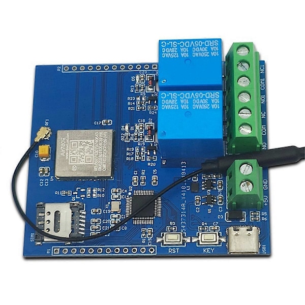 DC 5V STM32 4G Nätverksansluten Dubbelriktad Relä Reläutvecklingskort Inbyggd AIR780E Modul I/O Port STM3
