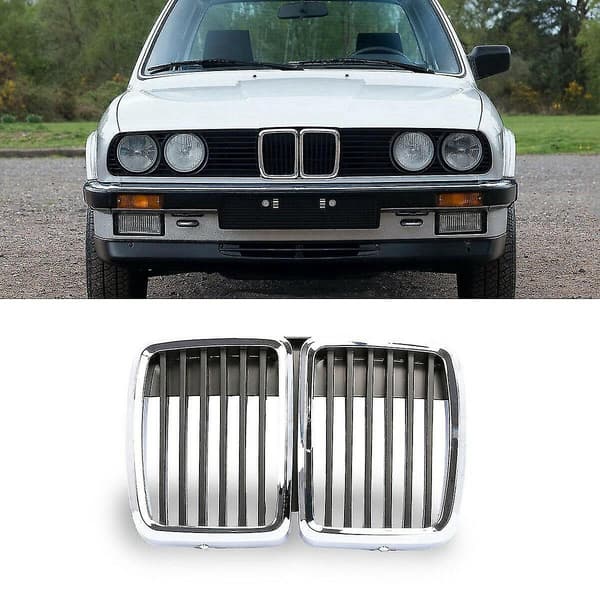 Kølerhjelm Grill Center Krom Til E30 M3 3 Serie 1982-1991
