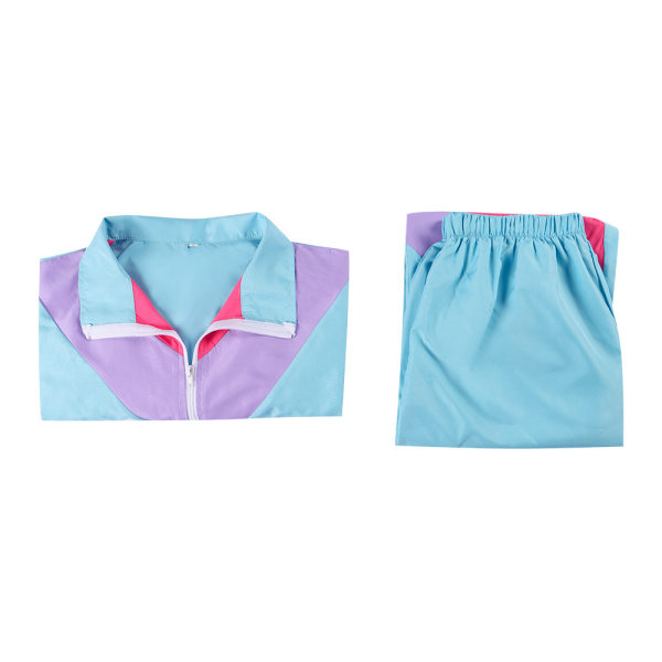 Halloween-klær cos 80-talls retro disco kostyme sportsklær anime scene karneval kostymer Men's blue L