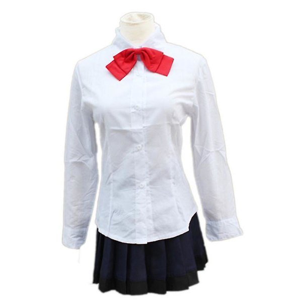 Tokyo Ghoul Touka Kirishima Cosplay-asu Tytöille Täysi set japanilainen koulupuku Naisten Halloween-mekko Blazer+hame+solmio SetD S-Tokyo Ghoul