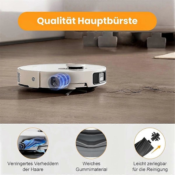 20 ST för Dreame X40 Ultra Complete/X40 Master/L40 Ultra Robotdammsugare Delar Huvudborste Sidoborste Moppduk