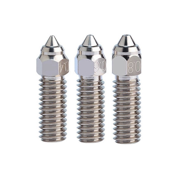 3-pack K1 Munstycksset Härdat Stål 600mm/S Höghastighetsutskrift för K1 / K1 Max / - 3D-skrivare Silver