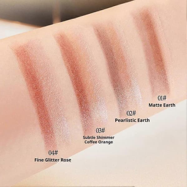 3,5 g Trefarget Øyenskyggestift Glitter Rose Gradient Sminke 3