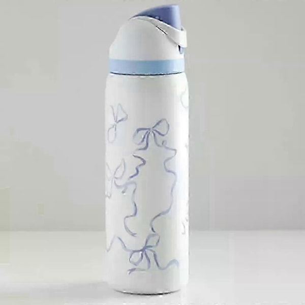 32 oz Owala Eristetty Ruostumattomasta Teräksestä Valmistettu Juomapullo Pillillä Urheiluun ja Matkustamiseen, BPA-vapaa Urheilujuomapullo