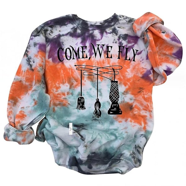 Halloween Sweatshirt Crewneck Pullover - Casual lösa långärmade toppar skjortor style 16 L