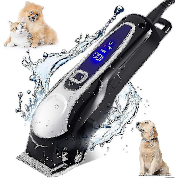 70% rabatt -70% rabatt - profesjonell hundeklipper, trådløs elektrisk hundeklippersett for langhåret hund, profesjonell hunde- og katteklipper, kjæledyrpleiesett, trygg og skarp