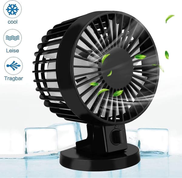 2025 Egnet USB Mini Ventilator USB Drevet Fleksibel Mini Køleventilator til Laptop, Desktop, Powerbank