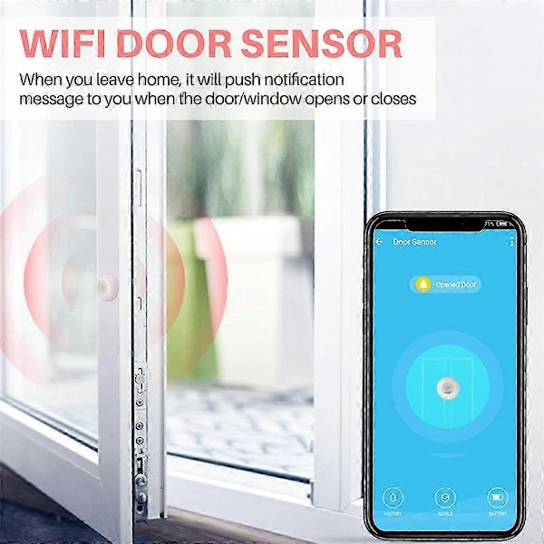 ZigBee Vibrationssensor för Hem Säkerhet Dörr Fönster Inbrottslarm Detektor Kompatibel med Smart Life APP