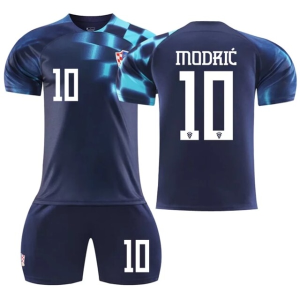 Europæisk fodbold Kroatien Samme Style Jersey nr. 10 Sportstøj CTJ-01 XL