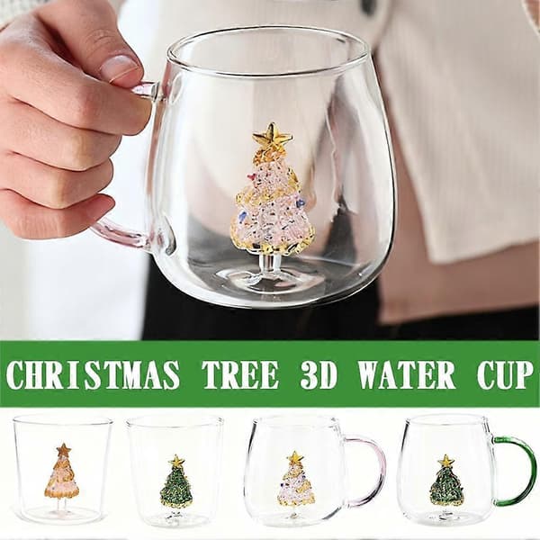 Julgran önskekopp, vattenglas, kaffe, dryckeskopp, present C1K7 D