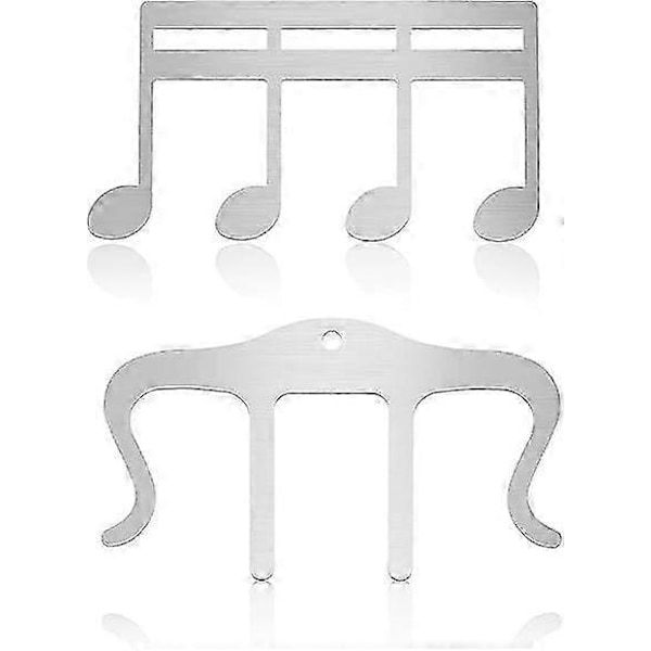 2-pack notklämmor notbladshållare pianonotklämmor notklämmor för piano keyboard stativ
