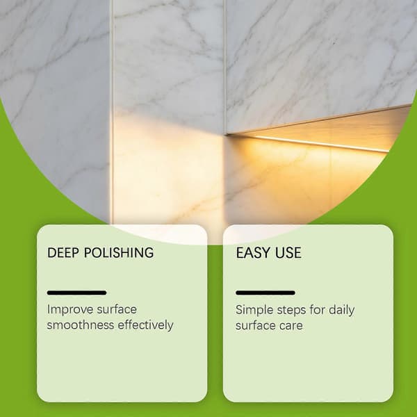 Møbeloverflate Restaureringspolish med Pad, Rensemiddel for riper og Høyglansmiddel for Tre, Marmor og Laminat 2pcs