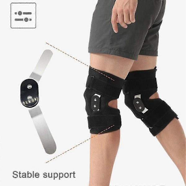 Knæ B, Stabil Knæstøtte, gigt, Meniskskade Tendinitis Smerte Justerbar