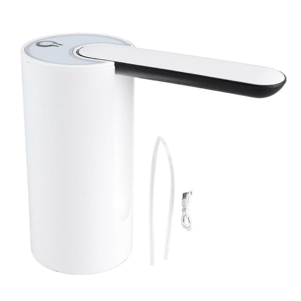 Bärbar Elektrisk Vattendispenserpump - Vikbar Design, USB-laddning, Smart Touch, Automatisk Dricksvattenpump (Vit)