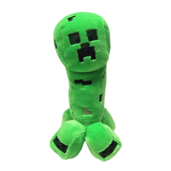 World Kids Doll Zombie Creeper Plys Dukke Steve Plys Dukke Creeper Strange Shadow Dragon Doll Fødselsdagsgave 16cm Red Bull