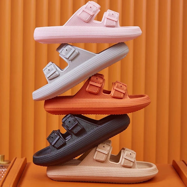 Mote Spenne Tykk Såle Tøfler Dame Hjem Myk Såle Sky Tøfler Gray 40-41