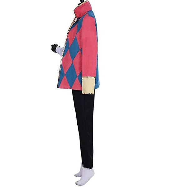 Anime Howl Cosplay Kostym Howl Cosplay Kostym Herr Uniform Set Halloween Karneval Kostym Kappa Skjorta Byxor Halsband Peruk Set XL