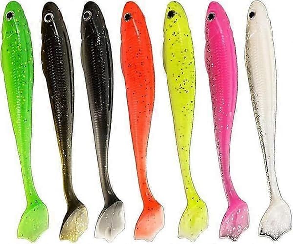 Micro Leddelt Swimbaits, Micro Leddelt Swimbaits til Crappie, Langsomt Synkende Lokkemad
