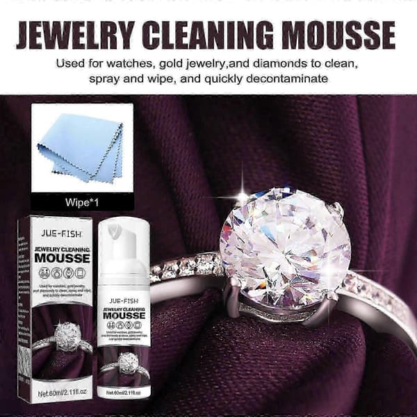 Smykkerense Mousse - Skånsom, Effektiv Guld- og Diamanturrenser, 60 ml