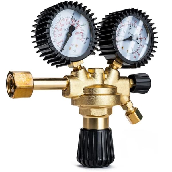 Tryckregulator/reducerare för inert argon/CO2-gas för MIG/MAG-svetsmaskiner