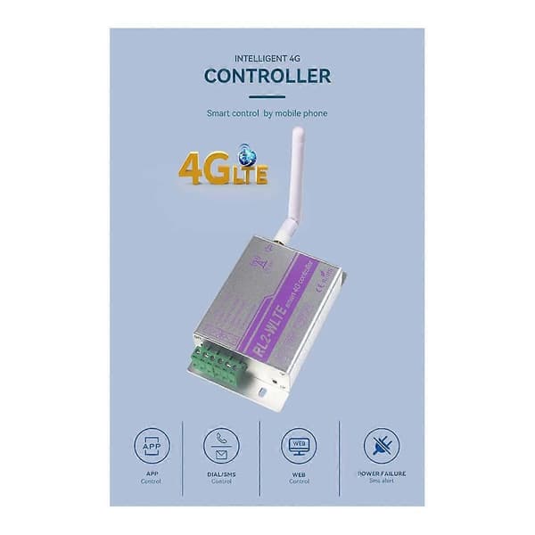 RL2 GSM 4G Smart Relä Switch Timer Controller SMS App Fjärrkontroll Hem Apparat Automatisk Dörr