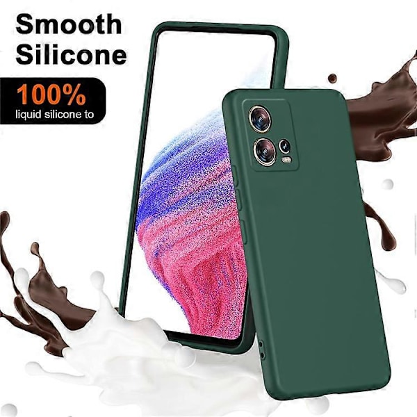 Kompatibelt Skal för Motorola Edge 30 Fusion 5G, 2.2mm Gummerat TPU Telefonskydd Green