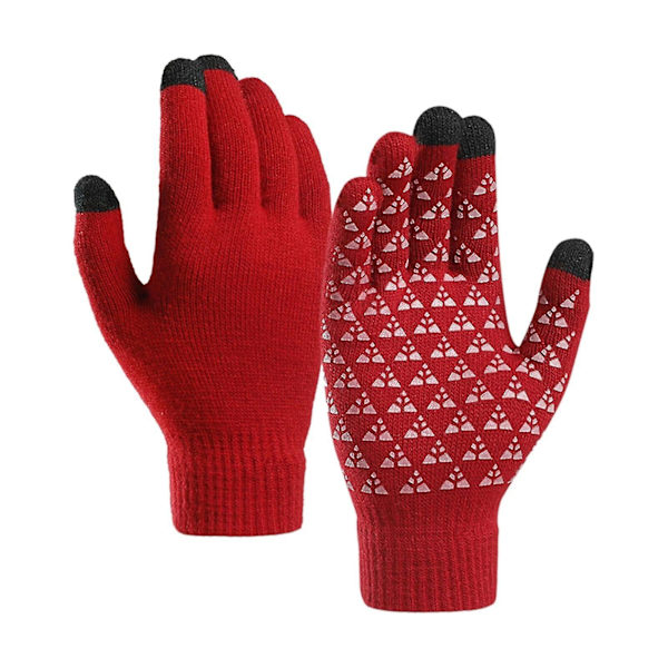 Vinter Höst Stickade Handskar Pekskärmshandskar Herr Dam Förtjockad Ullvante Xs-xxxl Style6