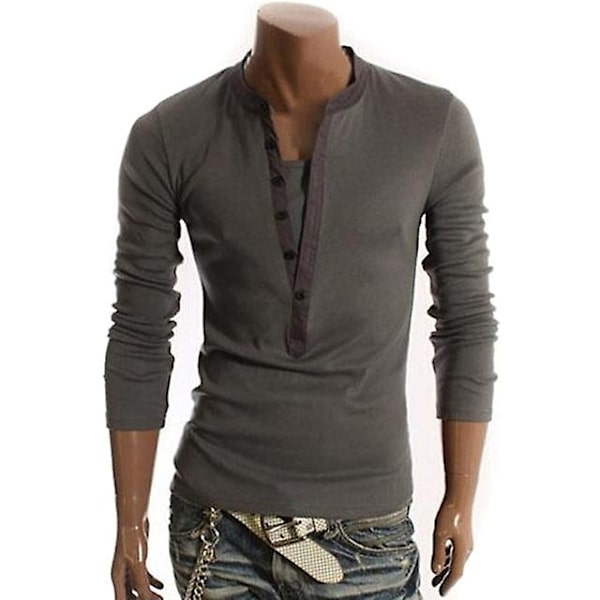 Rullekrave til mænd Ensfarvet Slim Elastisk Tynd Pullover Forår Efterår Undertøj Rullekrave Mænd Strik Bluse Base T-shirt Top Deep gray 4 XL