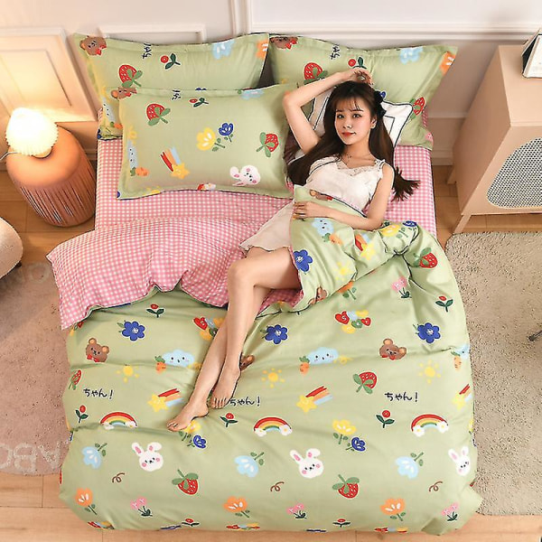 Plant Cashmere Søtt Tykt Fire-delt Sett Q F 2.0m four-piece set