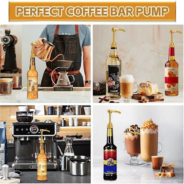 Kaffesirapspump - Återanvändbar och pålitlig dispenser för hemmabruk - Ersättning för sirapsflaskor