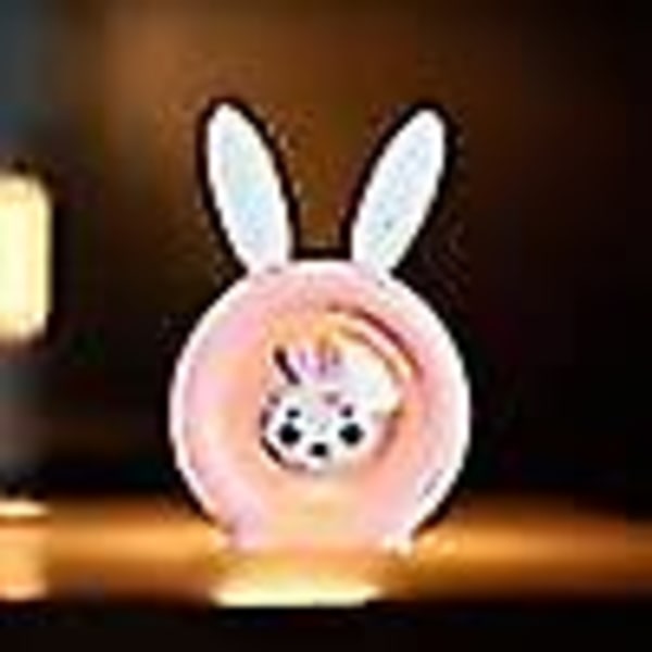 Wabjtam Håndvarmere Mini Tegneserie Plug-In Kjæledyr Kanin Håndvarmere Bærbar Rosa
