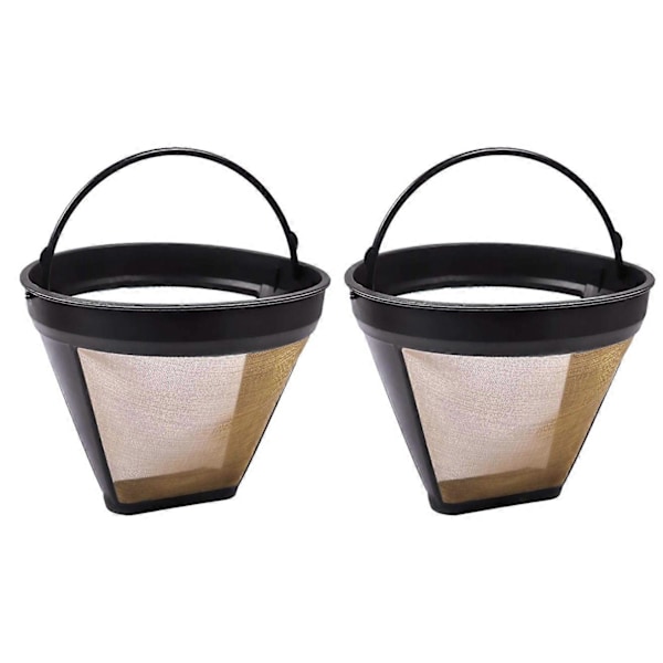 2 stk. Gjenbrukbare kjegleformede erstatningskaffefilter erstatter ditt permanente kaffefilter for Machi