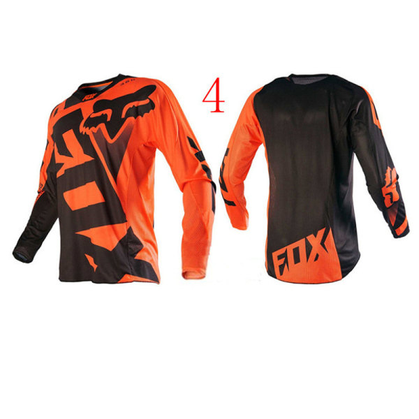 Sommer FOX downhill sykkelklær for menn, hurtigtørkende pustende langermet T-skjorte style 4 XL