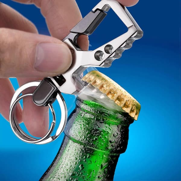 2 st Bilnyckelringar för Män och Kvinnor Flasköppnare (Multifärgad)