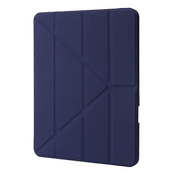 Kompatibelt fodral för iPad Pro 12,9-tum (2021)/(2020)/(2018) surfplatta, automatisk väckning/viloläge, origami-ställ, PU-läder + akrylskydd DarkBlue