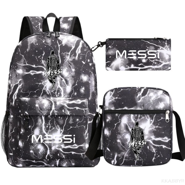 Fodbold Messi rygsæk 3 dele deep blue