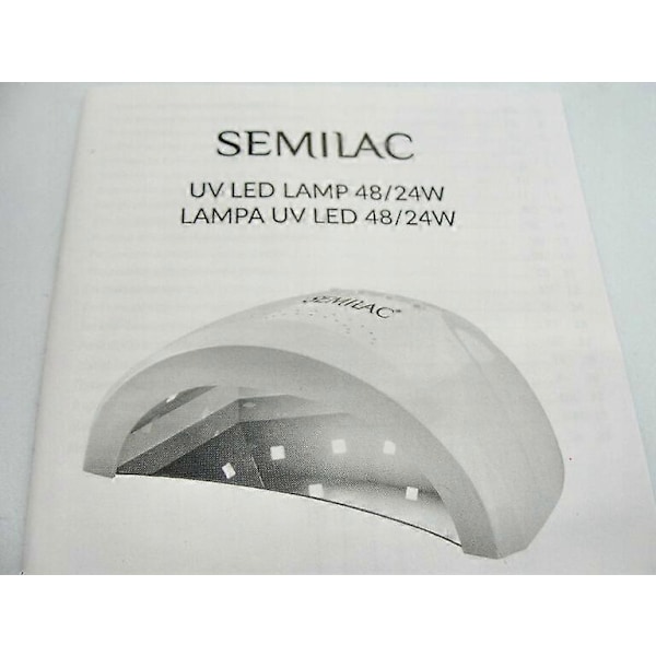 Semilac Neglelakk Lampe UV LED Manikyr Pedikyr Hybrid Geler 24in/48