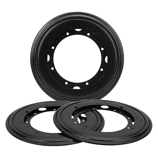 3-pak 9 tommer Rund LazySusan Drejeskive Lejeplade, Roterende Drejeplade, Drejeskivebase til Bord S