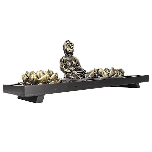 Zen Sandhage Bord Buddhistisk Kreativ Lysholder Håndverk Ornamenter Skrivebordsdekor