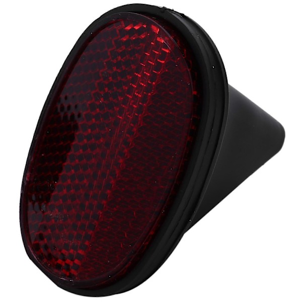 1 st Cykel Bakre Reflexskärm Oval Varningslampa Röd Svart