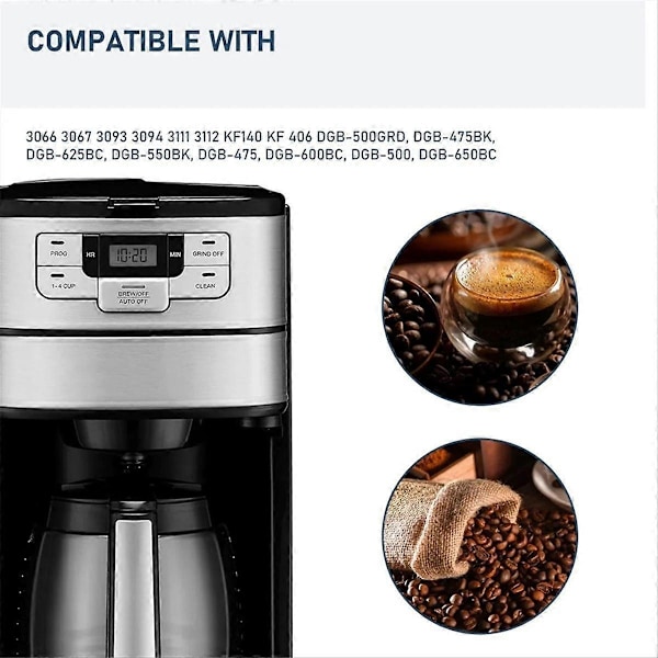 DGB-500GRD Kaffemaskin Kvernekurv for Flere Modeller DGB-475, DGB-475BK Kaffekvern Erstatning
